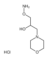 1-Aminooxy-3-morpholin-4-yl-propan-2-ol; hydrochloride结构式