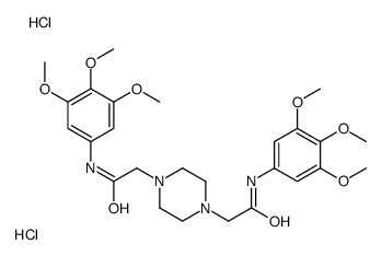 2-[4-[2-oxo-2-(3,4,5-trimethoxyanilino)ethyl]piperazin-1-yl]-N-(3,4,5-trimethoxyphenyl)acetamide,dihydrochloride结构式