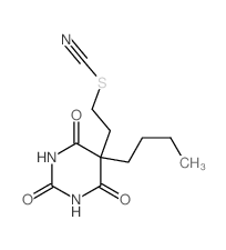 5-butyl-5-(2-thiocyanatoethyl)-1,3-diazinane-2,4,6-trione结构式