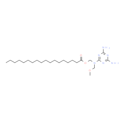 Methanol, (1,3,5-triazine-2,4,6-triyltrinitrilo)hexakis-, Me stearyl ethers structure