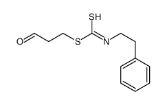 3-oxopropyl N-(2-phenylethyl)carbamodithioate结构式