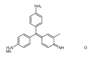 Benzenamine,4-((4-aminophenyl)(4-imino-2,5-cyclohexadien-1-ylidene)methyl)-2-methyl-,compd. with molybdenum phosphorus hydroxide oxide结构式