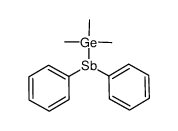 diphenyl(trimethylgermyl)stibine结构式