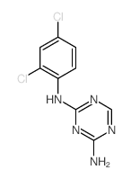 1,3,5-Triazine-2,4-diamine,N2-(2,4-dichlorophenyl)-结构式