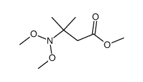 β-(N,N-dimethoxyamino)-isovaleric acid methyl ester结构式