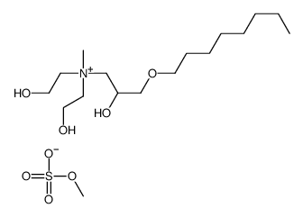 bis(2-hydroxyethyl)[2-hydroxy-3-(octyloxy)propyl]methylammonium methyl sulphate Structure