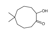 2-Hydroxy-6,6-dimethyl-cyclononanon结构式