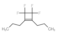 3,3,4,4-tetrafluoro-1,2-dipropyl-cyclobutene结构式