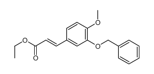 ethyl 3-(4-methoxy-3-phenylmethoxyphenyl)prop-2-enoate结构式