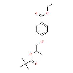 ethyl 4-[2-(2,2-dimethylpropanoyloxy)butoxy]benzoate Structure