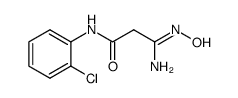 3-amino-3-(hydroxyimino)-N-[2-(chloro)phenyl]propanamide Structure