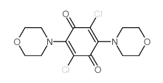 2,5-Dichloro-3, 6-dimorpholino-p-benzoquinone结构式