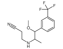 3-[[2-[3-(Trifluoromethyl)phenyl]-2-methoxy-1-methylethyl]amino]propiononitrile structure