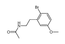 N-(2-bromo-5-methoxyphenethyl)acetamide结构式