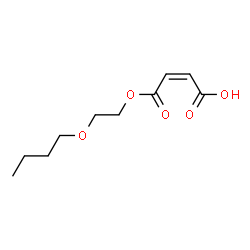 Maleic acid hydrogen 1-(2-butoxyethyl) ester结构式