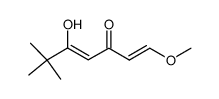 5-hydroxy-1-methoxy-6,6-dimethyl-hepta-1,4-dien-3-one结构式