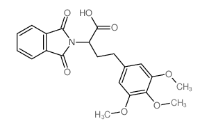 2-(1,3-dioxoisoindol-2-yl)-4-(3,4,5-trimethoxyphenyl)butanoic acid structure