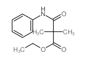 Propanoic acid,2,2-dimethyl-3-oxo-3-(phenylamino)-, ethyl ester Structure