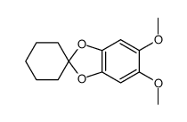 5,6-dimethoxyspiro[1,3-benzodioxole-2,1'-cyclohexane] Structure