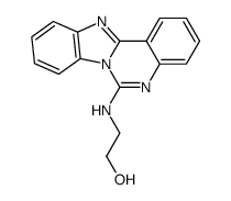 2-(benzo[4,5]imidazo[1,2-c]quinazolin-6-ylamino)ethan-1-ol结构式