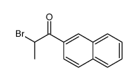 2-bromo-1-naphthalen-2-ylpropan-1-one结构式