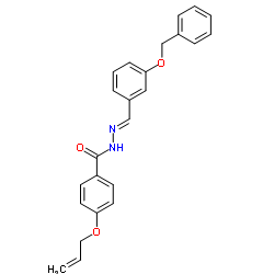 4-(Allyloxy)-N'-{(E)-[3-(benzyloxy)phenyl]methylene}benzohydrazide Structure