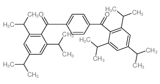 [4-(2,4,6-tripropan-2-ylbenzoyl)phenyl]-(2,4,6-tripropan-2-ylphenyl)methanone Structure
