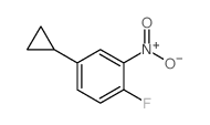 4-Cyclopropyl-1-fluoro-2-nitrobenzene structure