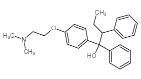 1-[4-(2-dimethylamino-ethoxy)phenyl]-1,2-diphenyl-1-butanol Structure