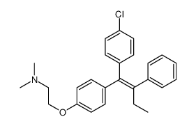 4-chlorotamoxifen结构式
