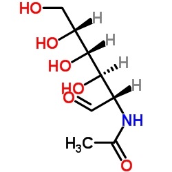 2-Acetamido-2-deoxy-D-mannose Structure