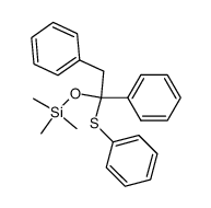 (1,2-diphenyl-1-(phenylthio)ethoxy)trimethylsilane结构式