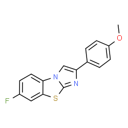 7-FLUORO-2-(4-METHOXYPHENYL)IMIDAZO[2,1-B]BENZOTHIAZOLE Structure