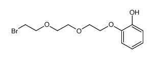 o-hydroxyphenyl 3,6-dioxa-8-bromooctyl ether结构式