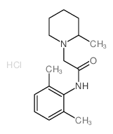 1-Piperidineacetamide, N-(2,6-dimethylphenyl)-2-methyl-, monohydrochloride (9CI) Structure