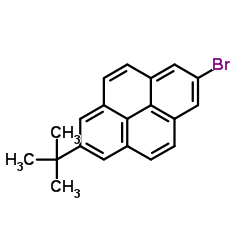 2-Bromo-7-(2-methyl-2-propanyl)pyrene structure