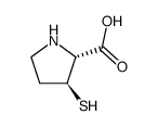 D-Proline, 3-mercapto-, (3S)-rel- (9CI) structure