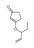 3-pent-1-en-3-yloxycyclopent-2-en-1-one Structure