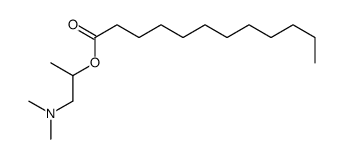 1-(dimethylamino)propan-2-yl dodecanoate结构式