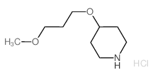 4-(3-Methoxypropoxy)piperidine hydrochloride Structure