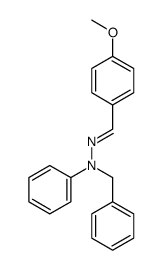 2-(4-methoxybenzylidene)-1-benzyl-1-phenylhydrazine Structure