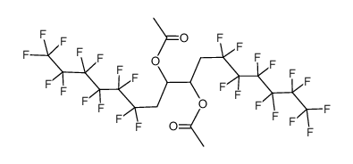 1,4-bis(perfluorohexyl)butan-2,3-diol diacetate Structure