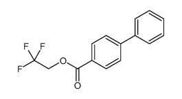 [1,1'-Biphenyl]-4-carboxylic acid, 2,2,2-trifluoroethyl ester结构式