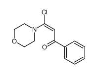 3-chloro-3-morpholin-4-yl-1-phenylprop-2-en-1-one结构式