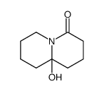 1,2,3,6,7,8,9,9a-Octahydro-9a-hydroxy-4H-chinolizin-4-on结构式