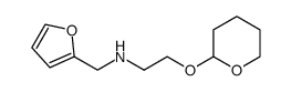 N-[2-(tetrahydropyran-2-yloxy)ethyl]furfurylamine结构式