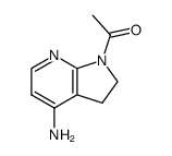 1-acetyl-4-amino-2,3-dihydro-1H-pyrrolo[2,3-b]pyridine结构式