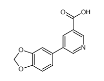 5-(1,3-benzodioxol-5-yl)pyridine-3-carboxylic acid结构式
