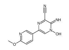 4-hydroxy-3-imino-6-(6-methoxypyridin-3-yl)pyrazine-2-carbonitrile结构式