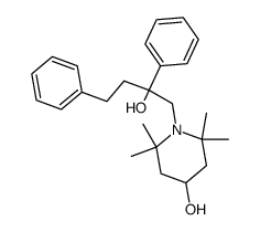1-(2-Hydroxy-2,4-diphenylbutyl)-2,2,6,6-tetramethyl-4-piperidol Structure